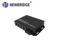 AC 240V Single Mode dual Fiber To Ethernet Media Converter  4 Port 10 100 1000M RJ45 ip switch