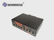 8 Port Unmanaged PoE Ethernet Switch IP40 Protect Grade Without Cooling Fan